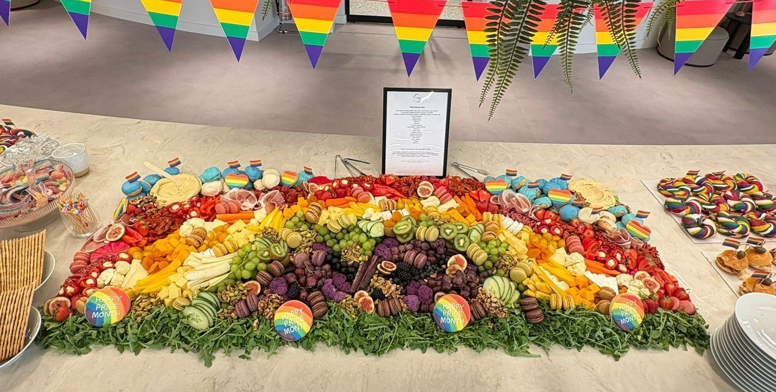 Pride Rainbow Grazing Table - choose length of table