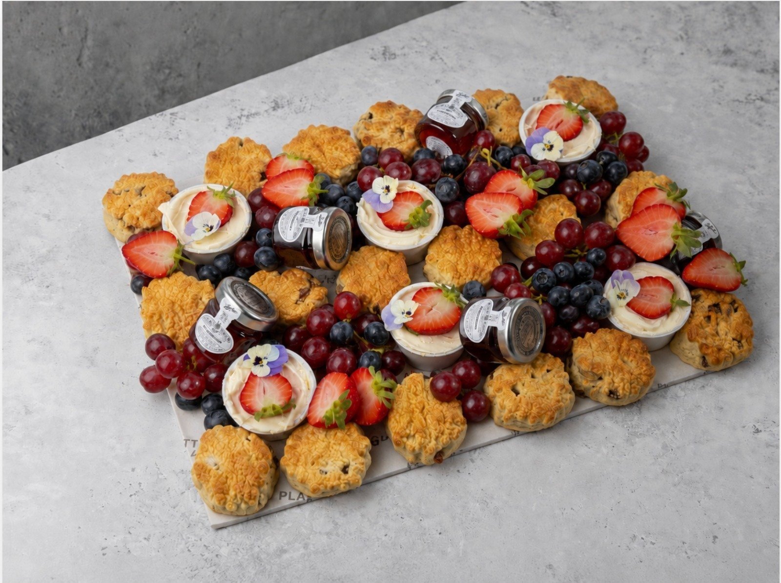 Scones with Jam and Clotted Cream Platter - 18