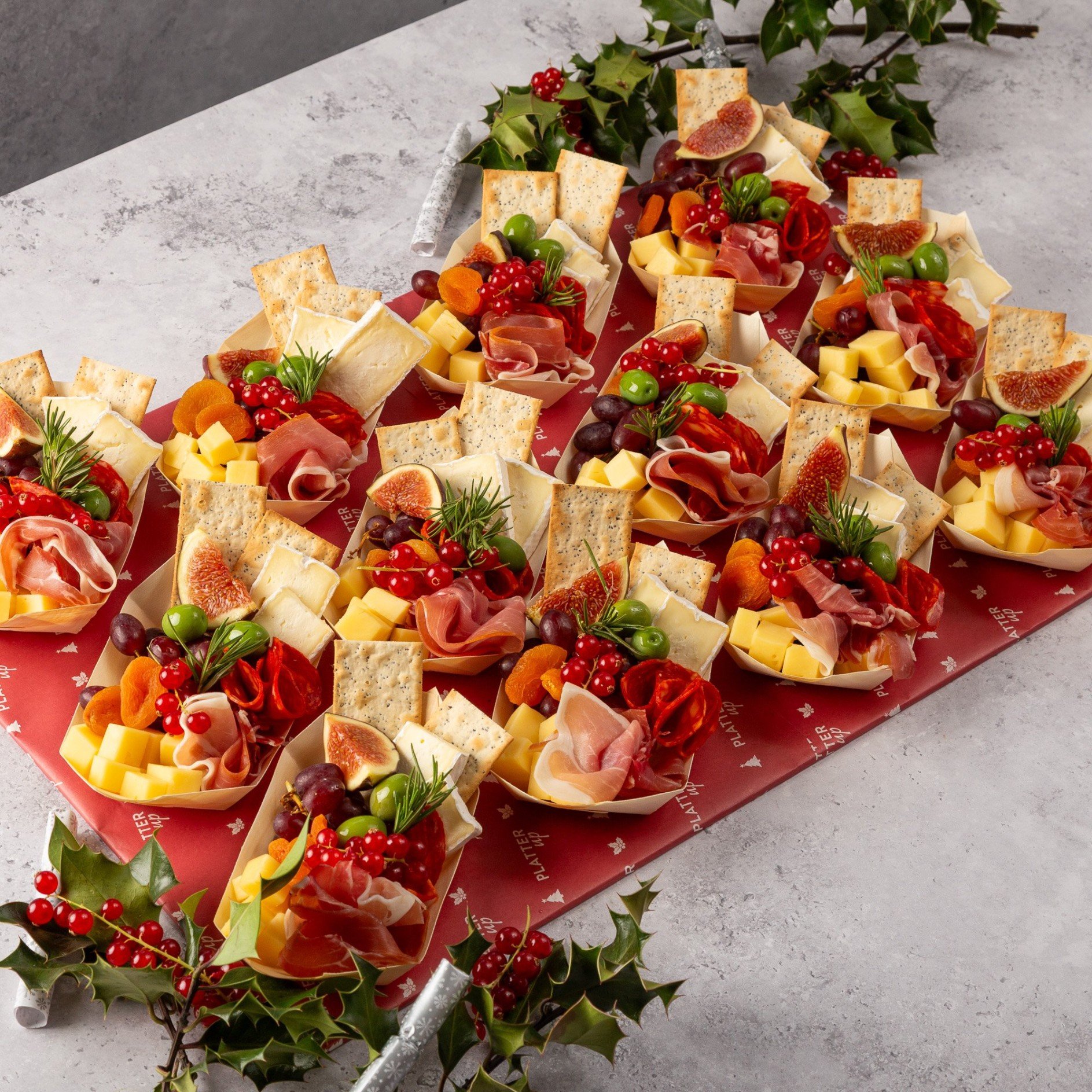 Savoury Christmas Boat Platter - 12