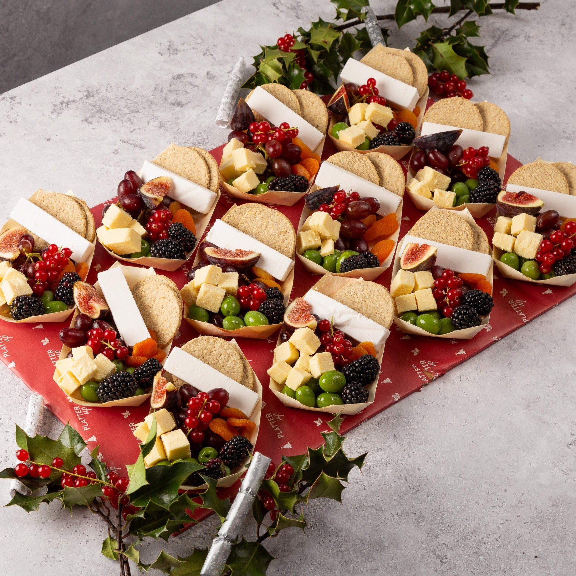 Vegan Christmas Boat Platter