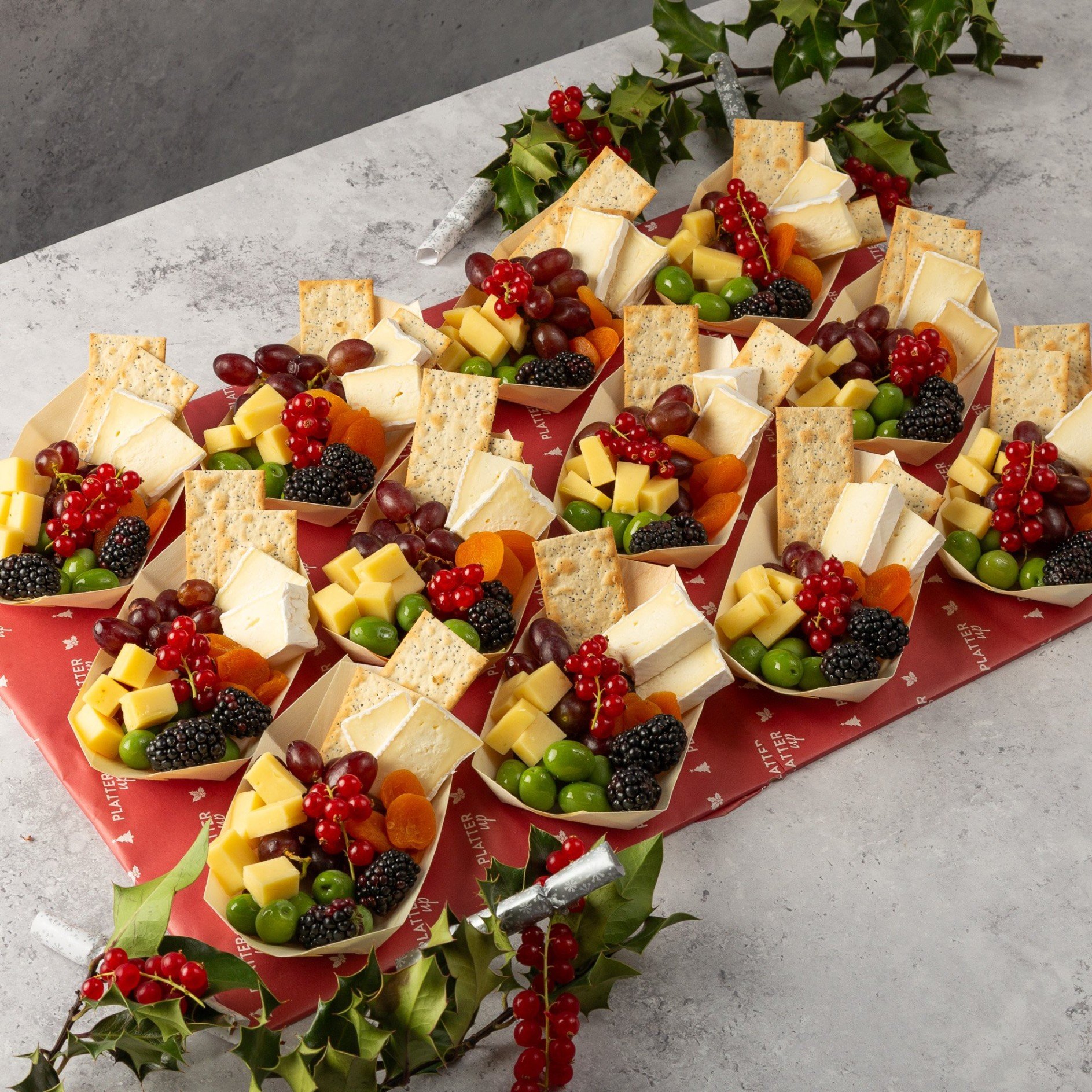 Vegetarian Christmas Boat Platter - 12