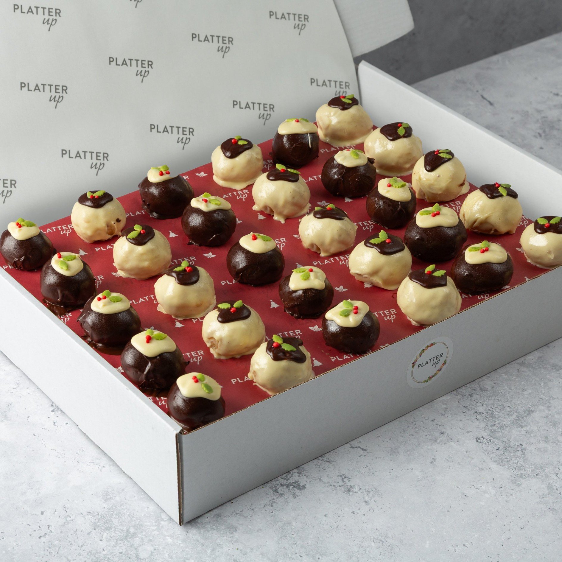 Mini Christmas Pudding Truffles
