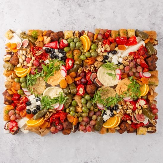 Large Middle Eastern Platter with Pitta Bread - Feeds 14