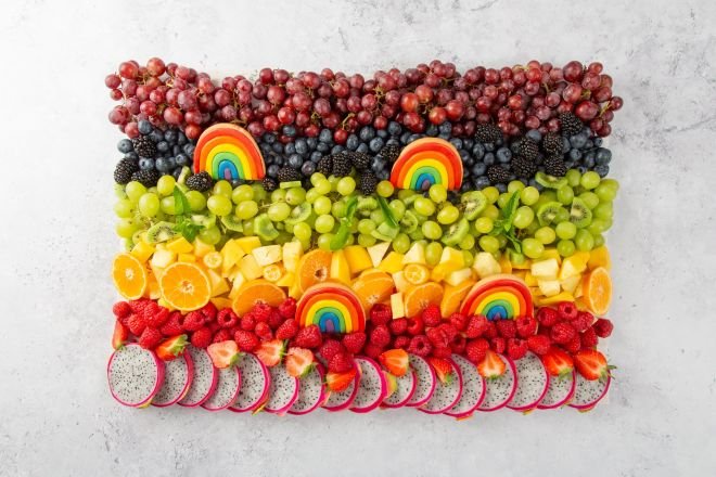 Small Rainbow Fruit Platter - Feeds 10