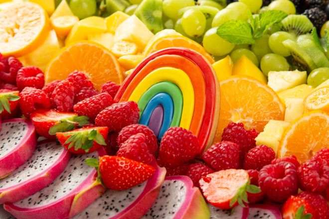 Small Rainbow Fruit Platter - Feeds 10