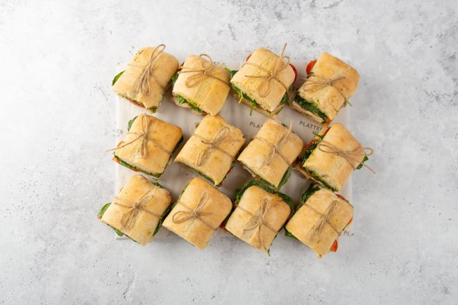 Roast Chicken, Tomato, Pesto and Rocket Ciabatta - 12