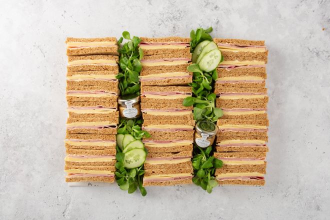 Ham and Cheese Sandwiches on Granary Bread - 27