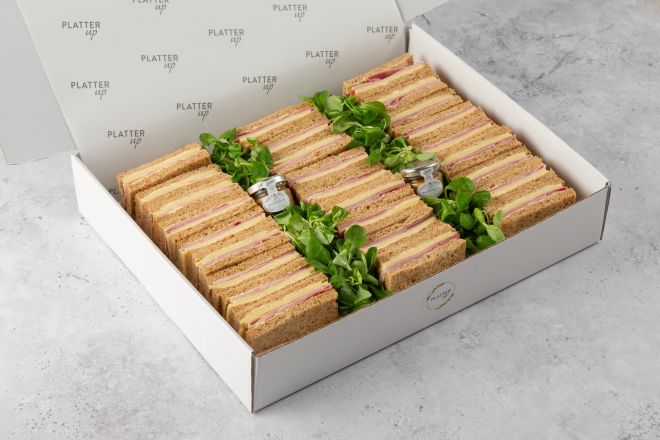 Ham and Cheese Sandwiches on Granary Bread - 27