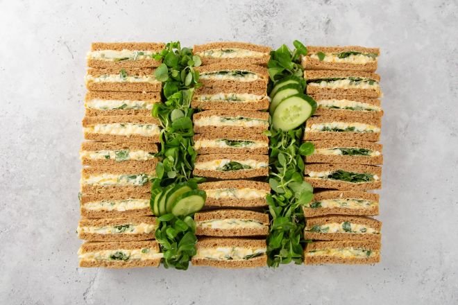 Egg and Cress Sandwiches on Granary Bread - 27