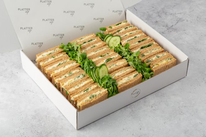 Egg and Cress Sandwiches on Granary Bread - 27