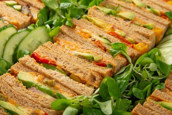 Vegan Grilled Vegetable, Hummus and Avocado Finger Sandwiches - 27