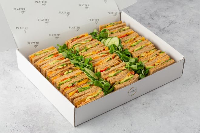Vegan Grilled Vegetable, Hummus and Avocado Finger Sandwiches - 27