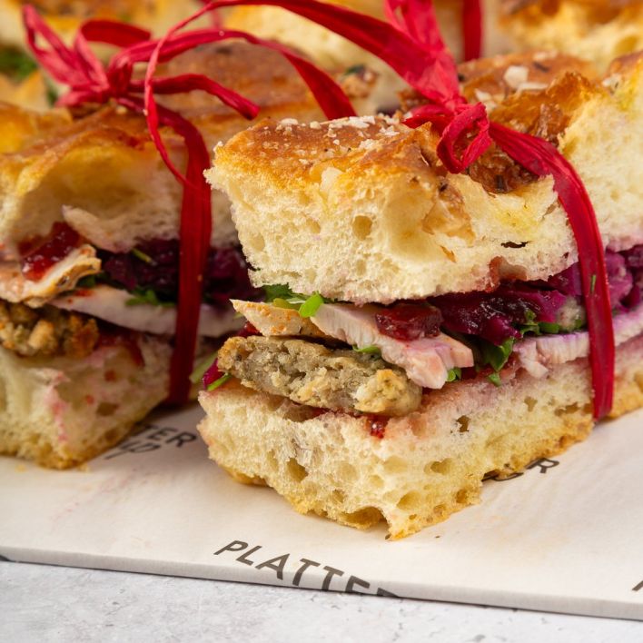 Meat Christmas Sandwich Platter