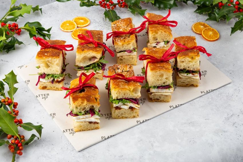 Vegetarian Christmas Focaccia Platter - 8