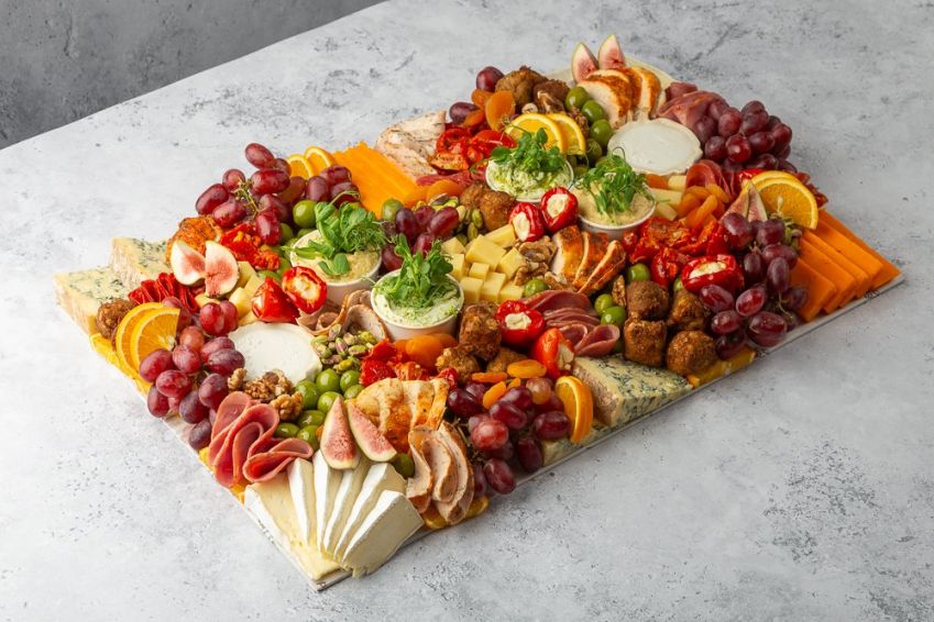 Large Pork-Free Charcuterie Grazing Platter - Feeds 14