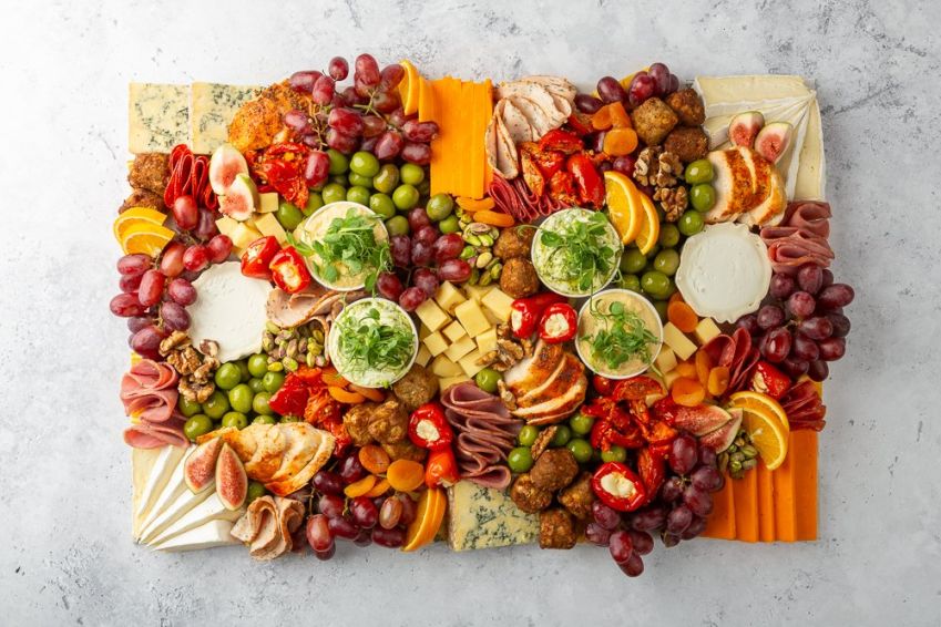 Large Pork-Free Charcuterie Grazing Platter - Feeds 14