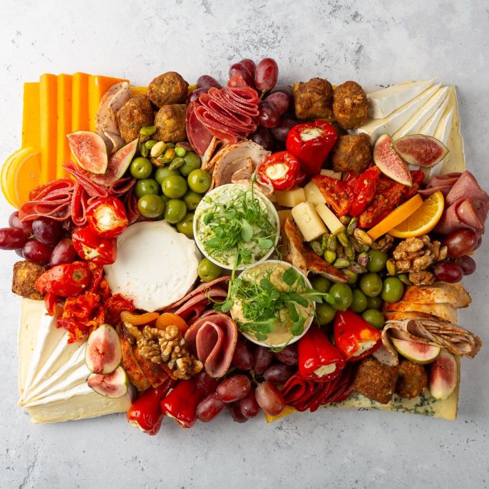 Small Pork-Free Charcuterie Grazing Platter - Feeds 7