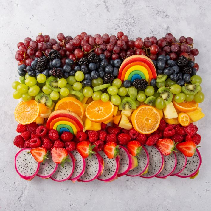 Small Pride Rainbow Fruit Platter - Feeds 10