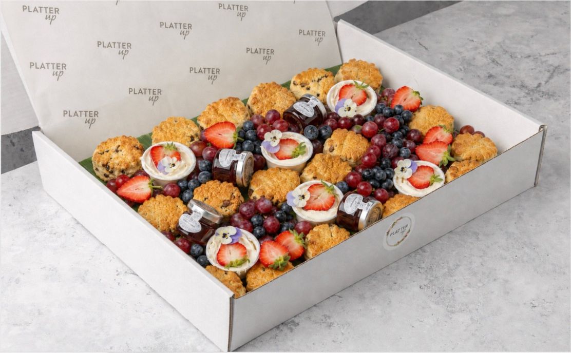 Scones with Jam and Clotted Cream Platter - 18