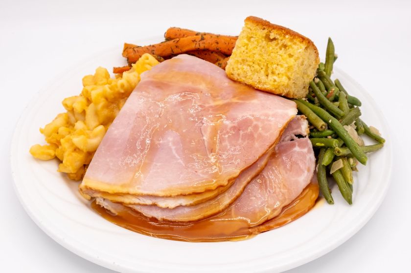 Easter Butterscotch Glazed Ham Dinner