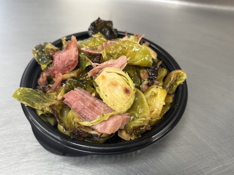 Roasted Brussels Sprouts w/ Smoked Turkey 1/2 Pan