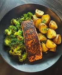 Blackened Salmon (Under 500 Calorie Meal)