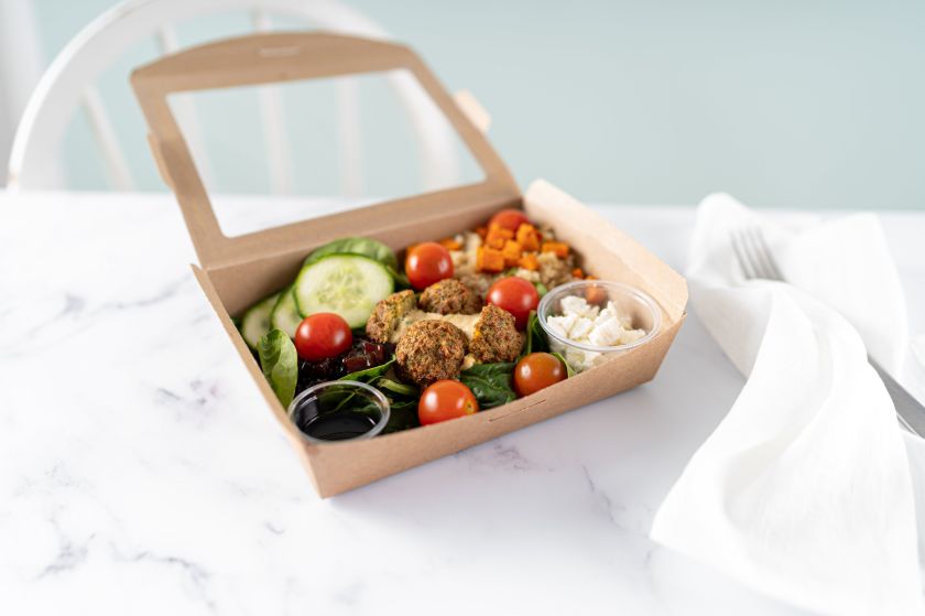 Large Falafel and Hummus Sharing Salad