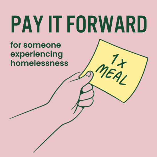 £5 can buy a meal for someone experiencing homelessness