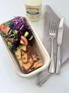 Vegetarian Frittata with green salad