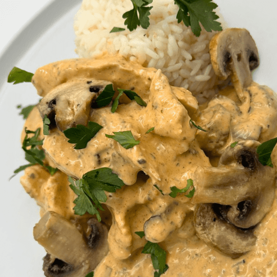 Chicken & Mushroom Stroganoff