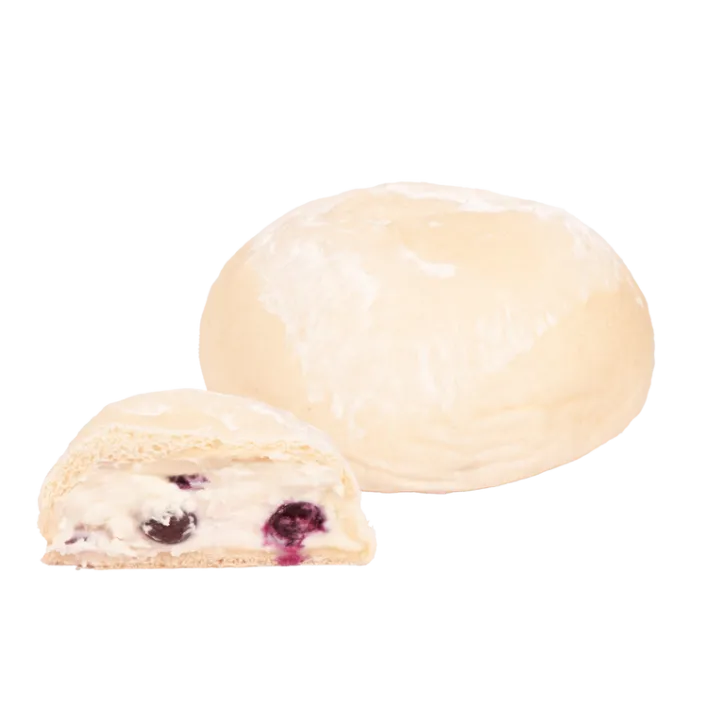 Blueberry Mochi Cream Cheese Bun